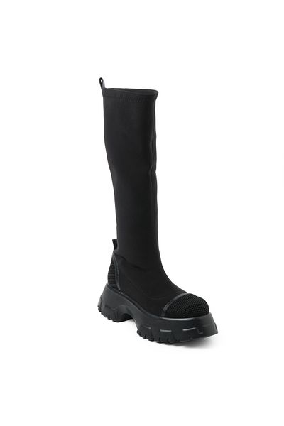 John May Γυναικείες Μπότες Gtn-5839 John May Black Stretch