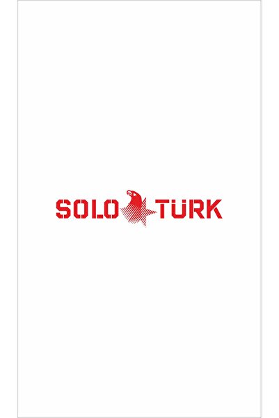 tabellam SoloTürk Uçak Araba-Motosiklet Cam Etiket Sticker 35x10 cm