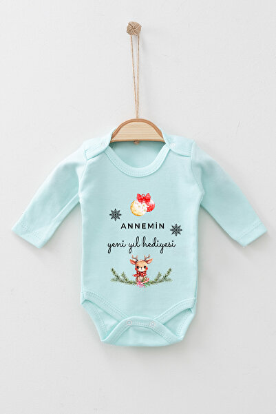 ADABEBEK 100% Cotton Mother's New Year's Gift Long Sleeve Bodysuit Baby Bodysuit
