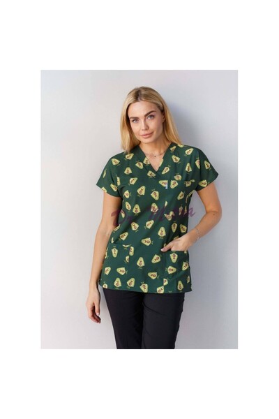 Dr. Mitra AVAKADO Sa deznom Sa likrom ( Elastično ) Model sa šišmiš rukavima,...