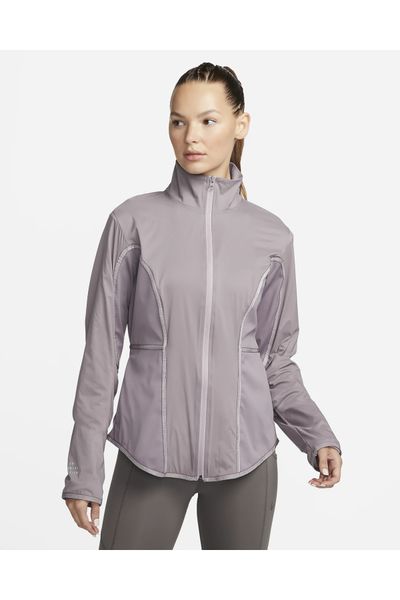 Nike Yoga Dri-Fit Luxe Fitted Full-Zip Women's Jacket Black - Trendyol