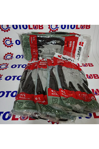 Würth 10 Pieces Work Safety Gloves Mechanic Black