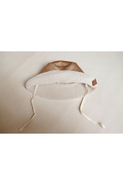 ilays beauty Imported Lamb Suede Lace-Up Winter Bucket Hat