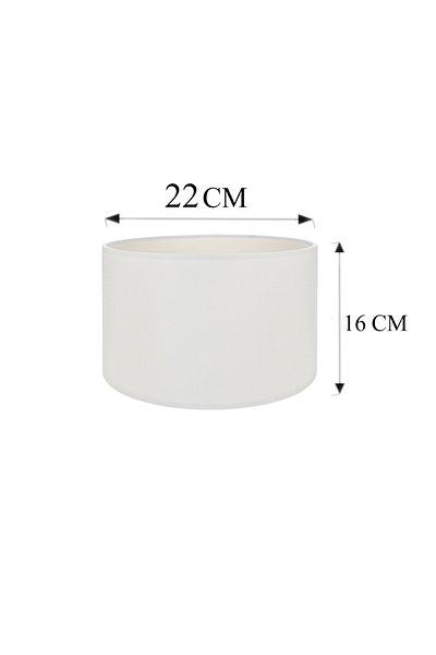 EvLight Cylinder PVC White 22-Piece Lampshade Table Lamp Hat