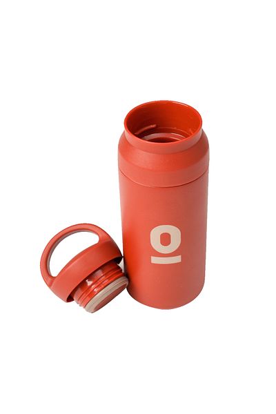 Espressolab Stainless Steel Red Thermos with Holder 350 ml No:34