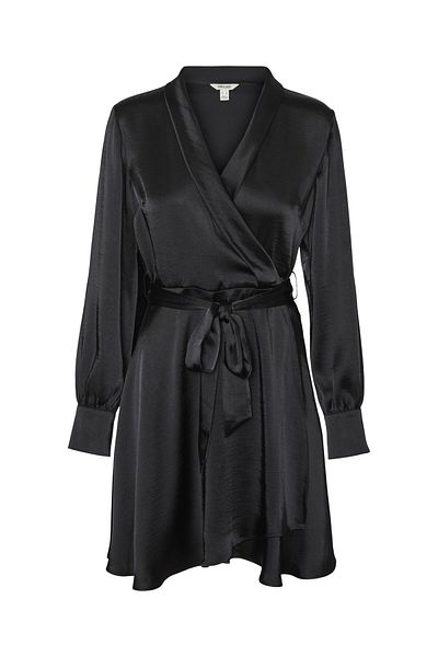Vero Moda Kleid VMBEATRICE LS SHAWL NECK KURZES KLEID VMA