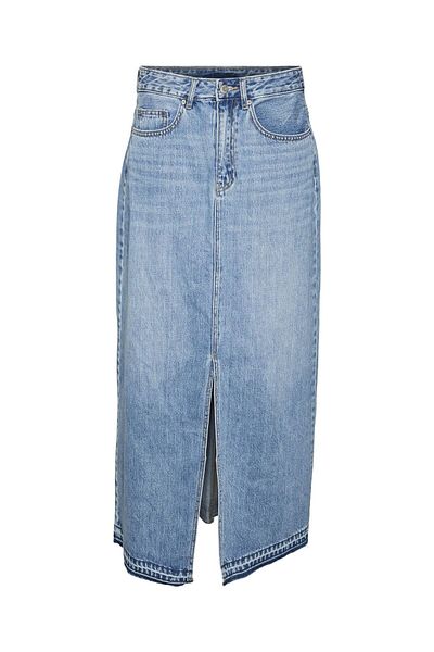 Vero Moda Jeansrock Vmzayla Hohe Taille Langer Rock