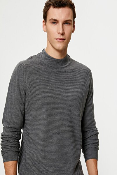 Koton Anthrazitfarbener Herrenpullover