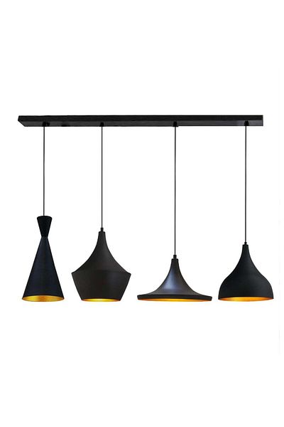 Bamyum Esstischlampe Hängend 4 Flammig Pendelleuchte Set aus 2-3-4 Pendellampen Hängelampe Pendelleuchte