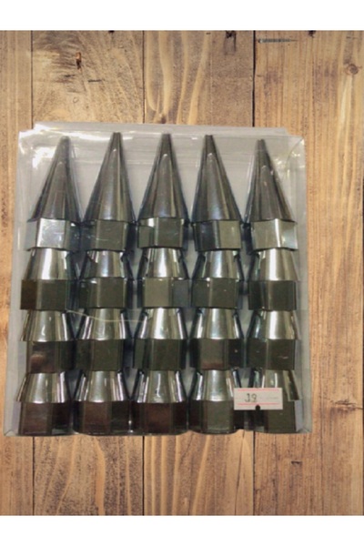 Cnk Oto Aksesuarları SİVRİ KROM BİJON KAPAĞI GÜMÜŞ 17mm