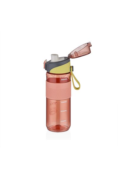 Vagonlife Tkk 550ml Lockable Lid Water Bottle with Straw Free Carrying Strap Strainer