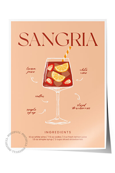 Postifull Αφίσα τοίχου με θέμα το κοκτέιλ, αστική αφίσα χωρίς πλαίσιο - Διακό...