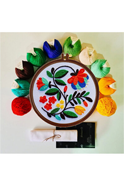 kecelemecele punch Iğnesiz Punch Nakışı Devam Seti Çiçek