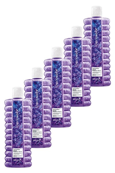 AVON Senses Lavender Calm Lavanta Kokulu Banyo Köpüğü 500 Ml. Beşli Set