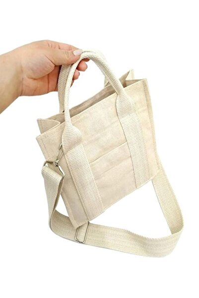 aklımdaki moda Organik kanvas mini tote canta