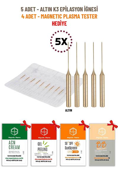 Cesa 5 Ballet Gold K3 Epilation Needles - with a Gift