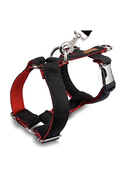 Lusi Doog Dog Leash Set, Black Dog Chest Leash and Dog Walking Rope