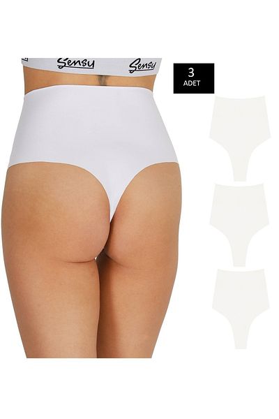 GECKO COLLECTION Gecko Thong Women - High Waist and Laser Cut Panties 3 Pieces