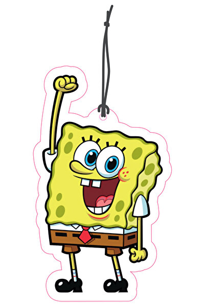 1001MODEL Sünger Bob Kare Şort Tasarımlı Dekoratif Oto Kokusu ve Oto Aksesuarı