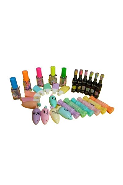 Öner Kırtasiye Havuç, Galaksi, Dondurma, Oje, Şeker Şekilli 5'li Kalem seti