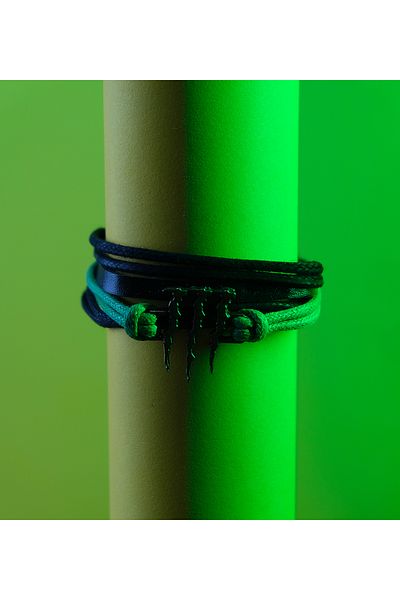 EZG Business Monster Energy Model Design Leather String Bracelet