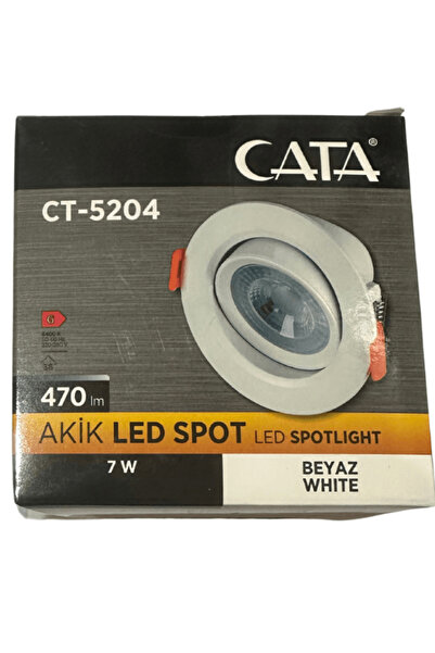Cata CT-5204 7W 6400K (Beyaz Işık) Akik Sıva Altı Led Spot (4 Adet)
