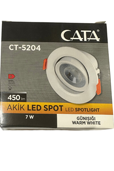 Cata CT-5204 7W 3200K (Gün Işığı) Akik Sıva Altı Led Spot (4 Adet)