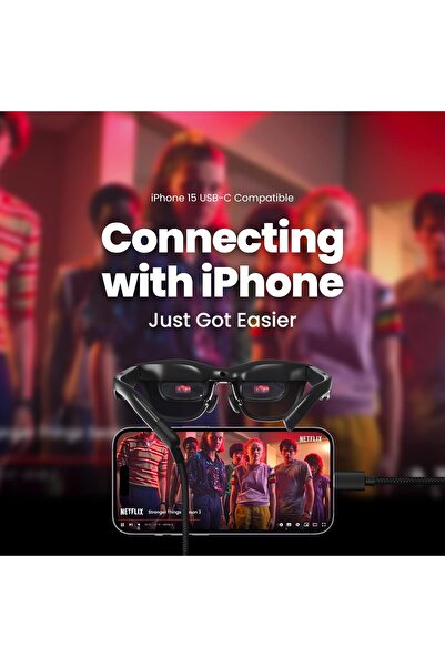 XReal Air 2 Ar Gözlük, 330 Inc 1080P, Oyun, Yayın ve Çalışma Için Ideal