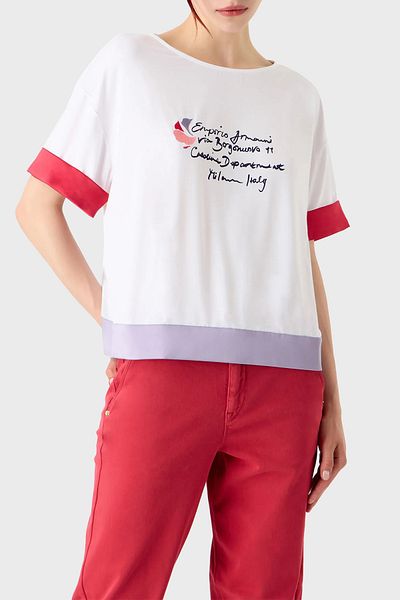 Emporio Armani White Women T Shirts Styles Prices Trendyol