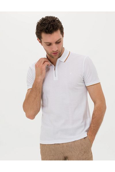 Cacharel Tricou alb Slim Fit G051SZ011.000. 1592498 .VR013