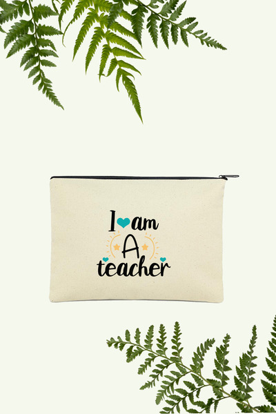 APRENDİ Τσάντα Μακιγιάζ με Σχέδιο  "Είμαι Δασκάλος "