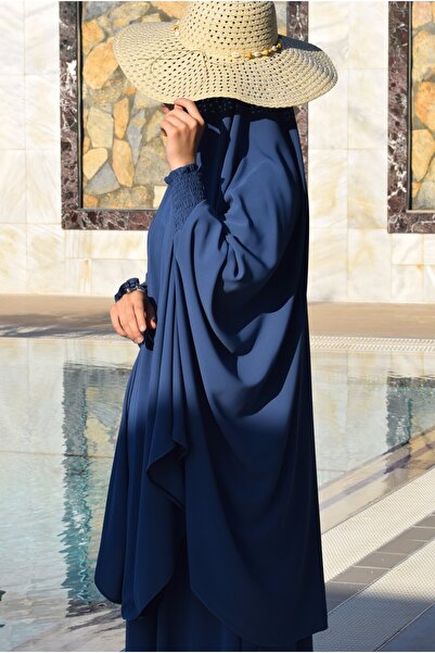 ZİLİF BUTİK Needle Veil Afghan Team Indigo