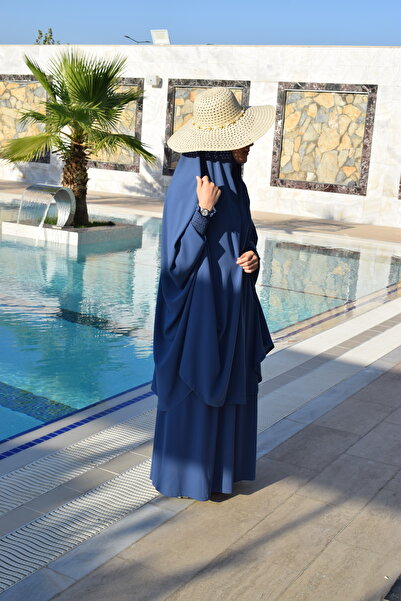 ZİLİF BUTİK Needle Veil Afghan Team Indigo