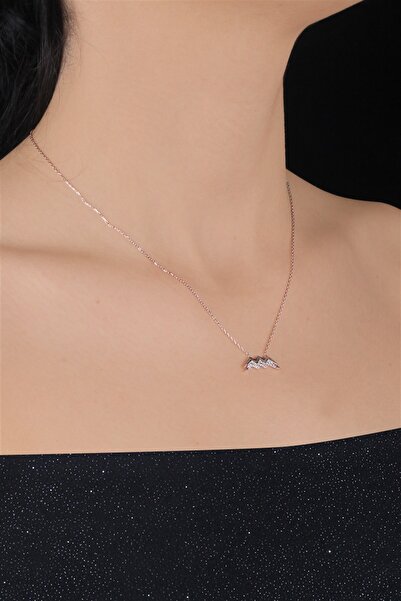 Ziu 925 Ayar 2 gram Kova Burç Zirkon Taşlı Kolye Uzunluk 42 3