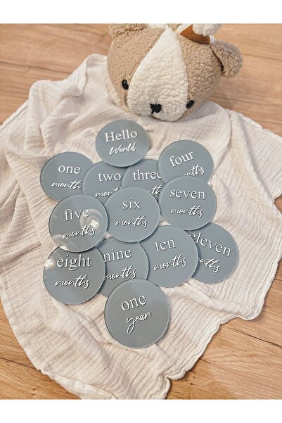 Tiny Birdie Bebek 12 Aylık Fotoğraf Çekim Ay Kartları