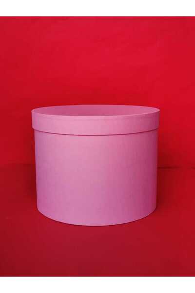 KERİBOX Pembe Silindir Set Çap 26.3 Yükseklik 20 Cm