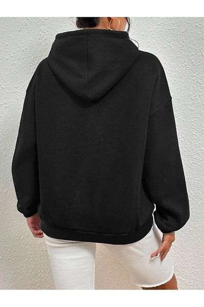 JDM Суитшърт с качулка и принт Los Angeles Custom Design Regular Fit