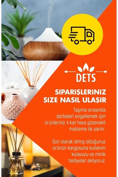 Dets Pudra Çubuklu Oda Kokusu Kokulu Çubuk Araba Ev Ve Banyo Kokusu Uçucu Yağ Powder 50ml