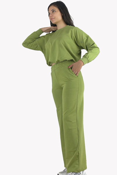 HON'S Hon's Women's Tracksuit Set with Stones