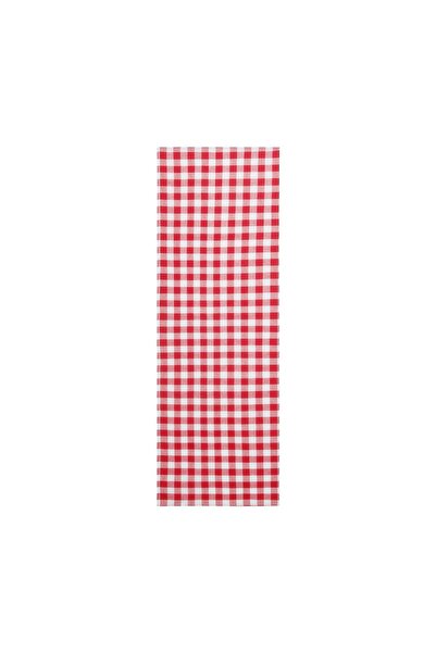 Denizli Concept Checkered Runner Set of 2 Red 45x150