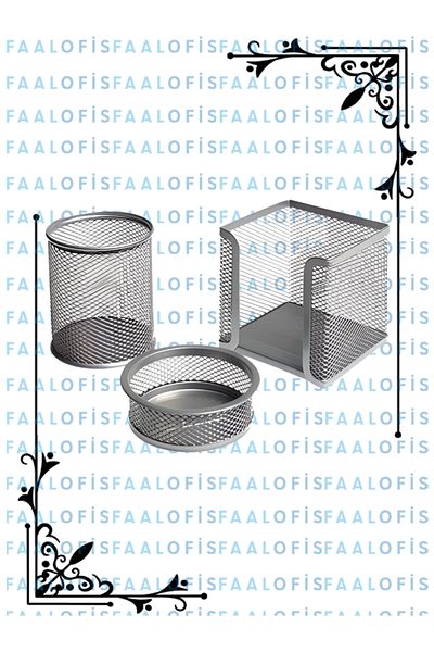 Globox 3-Piece Desk Set Office Desk Gray Color Quality Metal