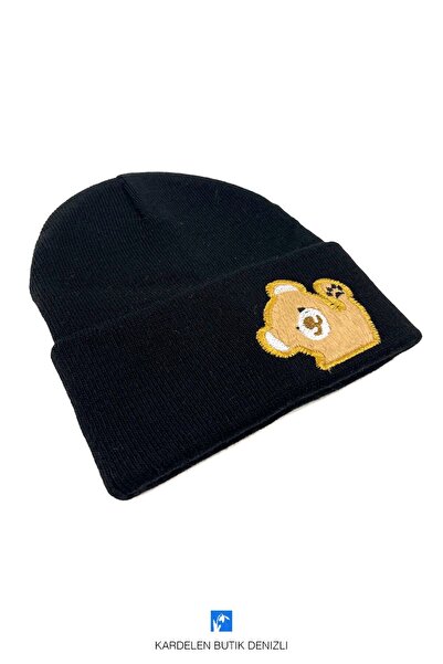 Kardelen Butik Denizli Drăguț căciulă pentru copii brodate cu animale