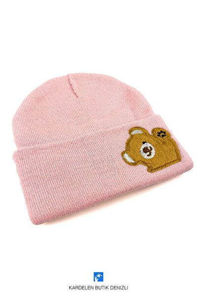 Kardelen Butik Denizli Drăguț căciulă pentru copii brodate cu animale