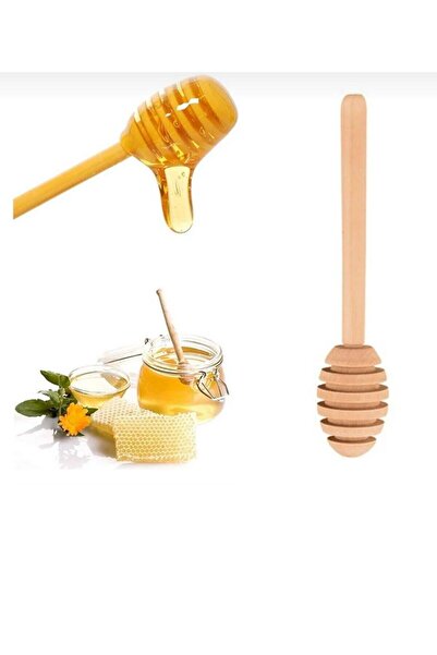 Generic Brand Kamptek Wooden 4-Piece Wooden Decorative Organic Honey Spoon 15 cm