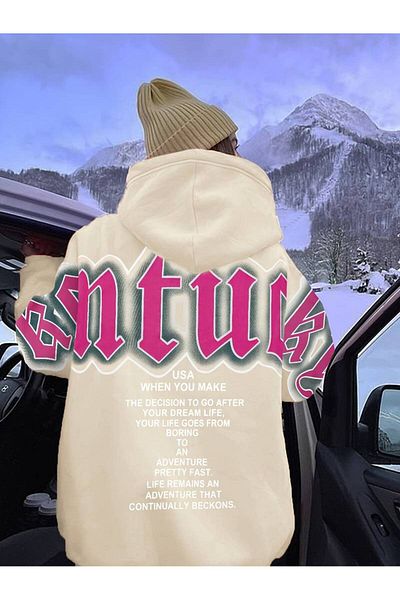 Keywest Unisex Όταν φτιάχνετε φούτερ με φούτερ με στάμπα με κουκούλα