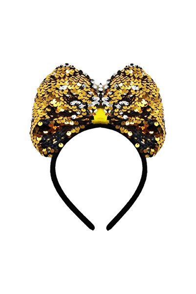 Big Party Φιόγκος Κορώνας με Παγιέτες και Χρυσό