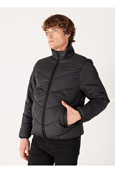 WRANGLER Black Men's Jacket W40YWA100 Puffer Jacket