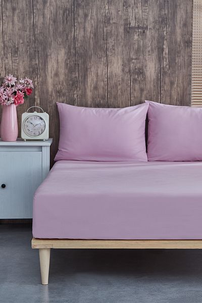 YGHome Cotton Double Elastic Combed Bed Sheet - Basic