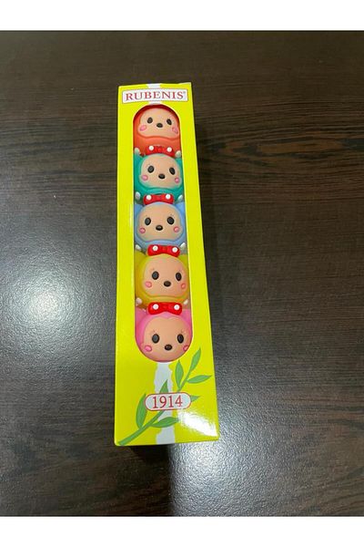 Rubenis 5 COLOR CHARACTER FIGURED MINI PHOSPHORUS PEN SET