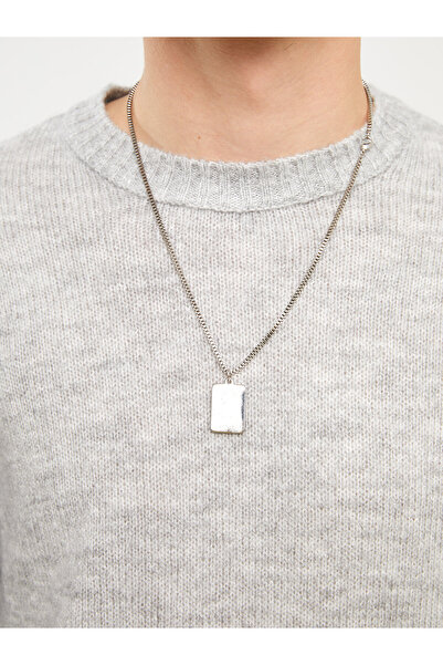 LC Waikiki Pánský pletený svetr - dlouhý rukáv, výstřih